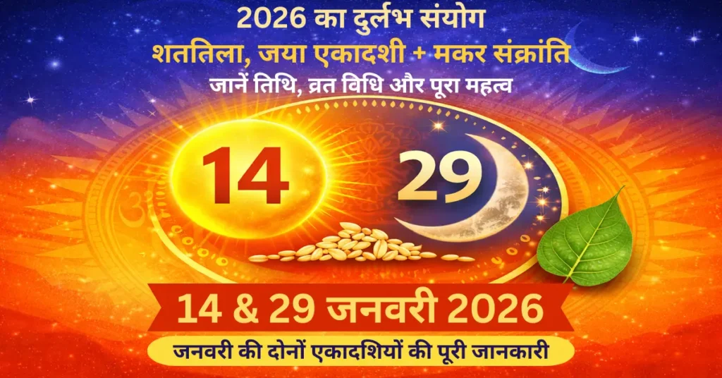 2026 में षटतिला , जया एकादशी और मकर संक्रांति का दुर्लभ संयोग: 14 जनवरी को तिथि, व्रत और पूजा विधि की पूरी जानकारी