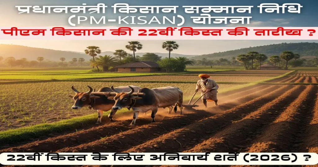 PM-KISAN 22वीं किस्त फरवरी 2026: ₹2000 के लिए eKYC और फार्मर ID अनिवार्य, 14 राज्यों में नए नियम, तुरंत pmkisan.gov.in पर स्टेटस चेक करें।